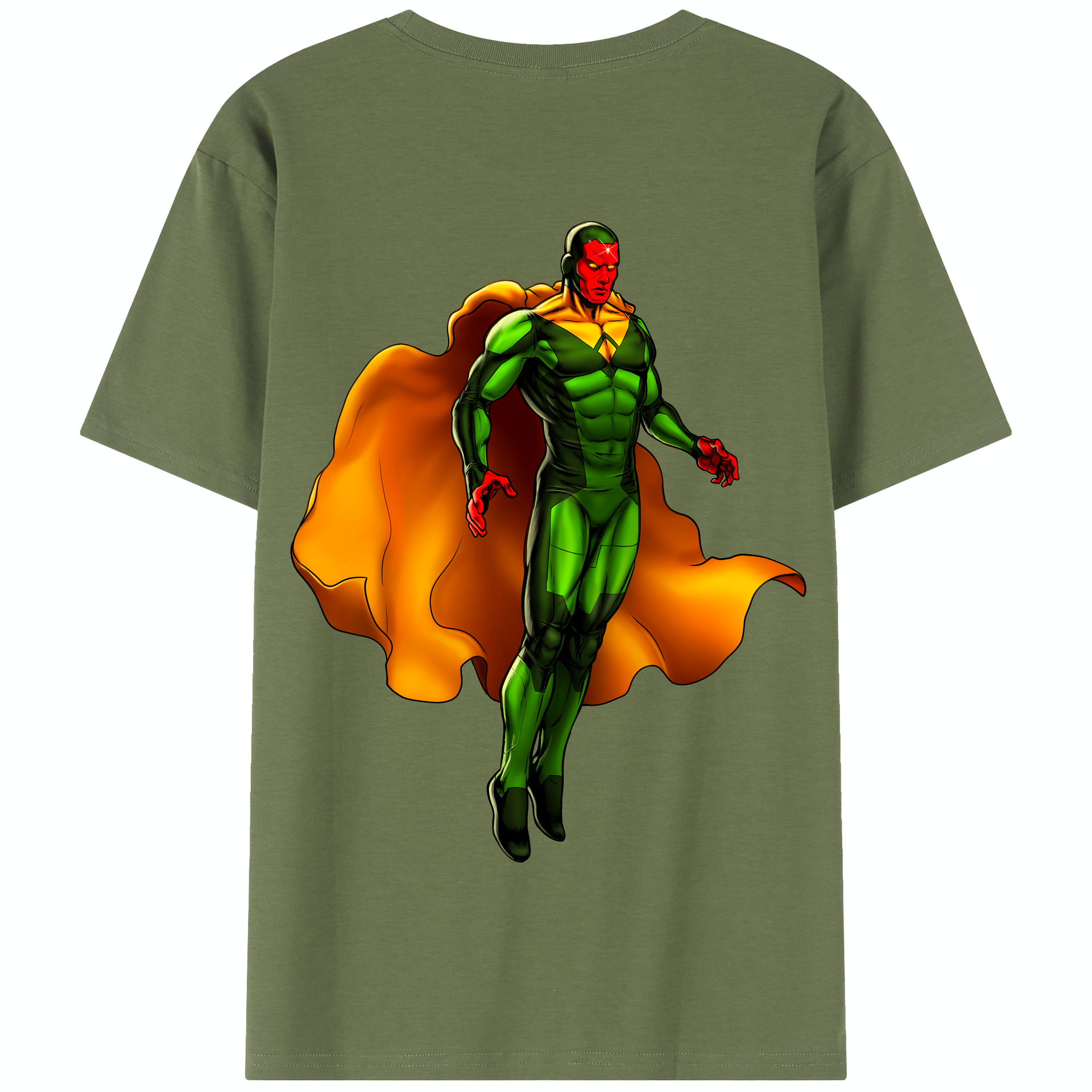 （画像用） アベンジャーズ The Avengers 綿100％半袖Tシャツ（背面プリント）